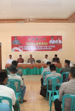 ‎Polres Loteng Deklarasikan Kampung Bebas dari Narkoba di Desa Sengkol Kecamatan Pujut