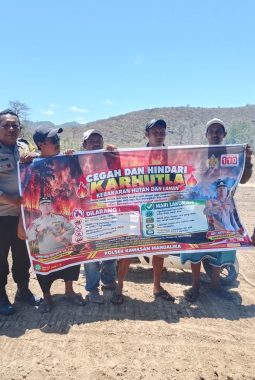 Tekan Resiko Karhutla, Polres Loteng Edukasi Warga